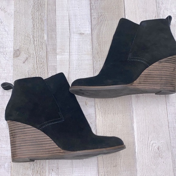 Lucky Brand suede leather booties size 8 - Picture 3 of 10